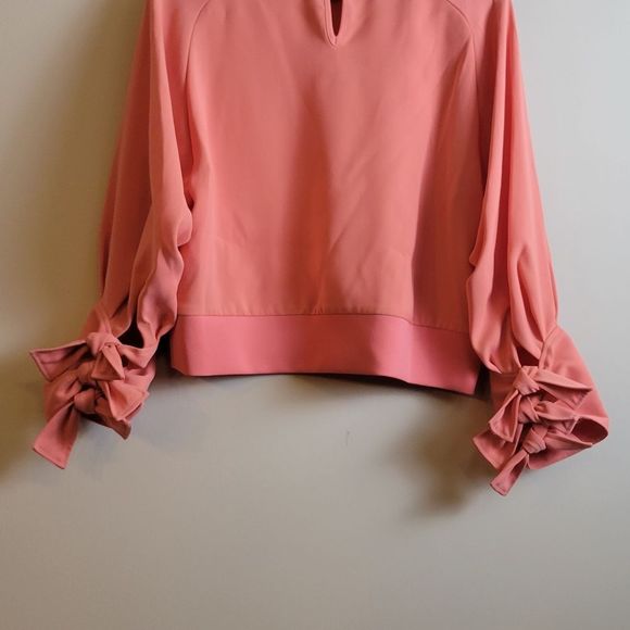 ADEAM Bow Sleeve Crepe Crewneck Top Size M - Picture 7 of 7
